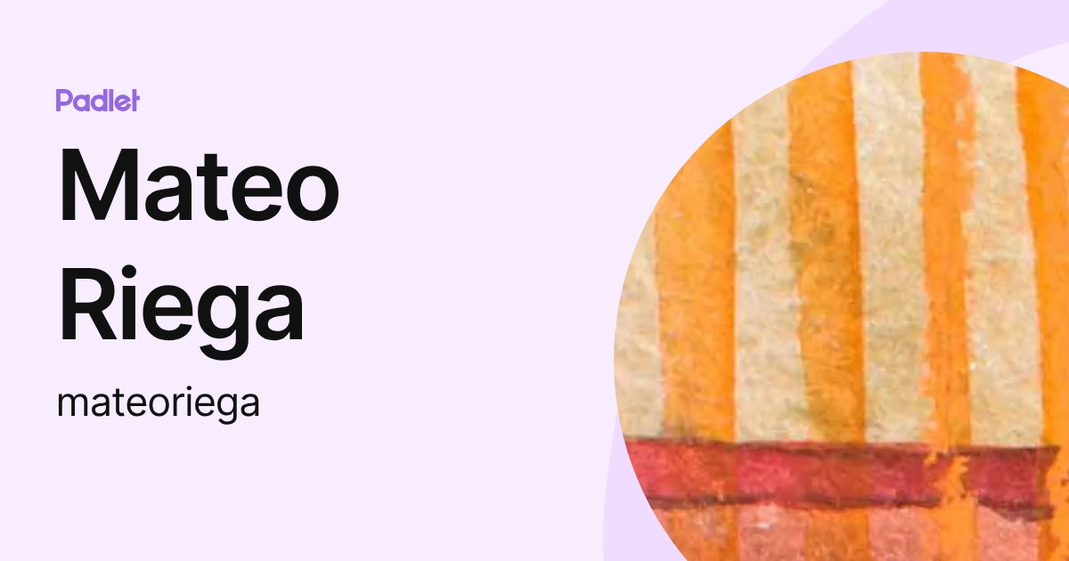 Mateo Riega (mateoriega) profile | Padlet