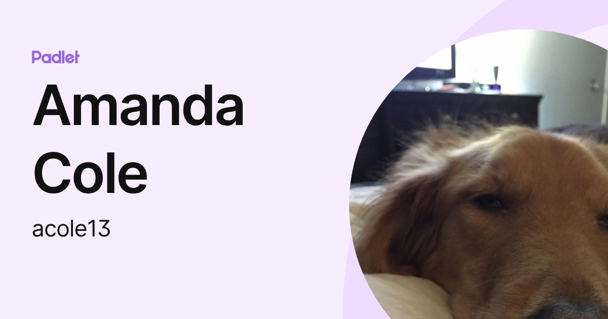 Amanda Cole (acole13) profile | Padlet