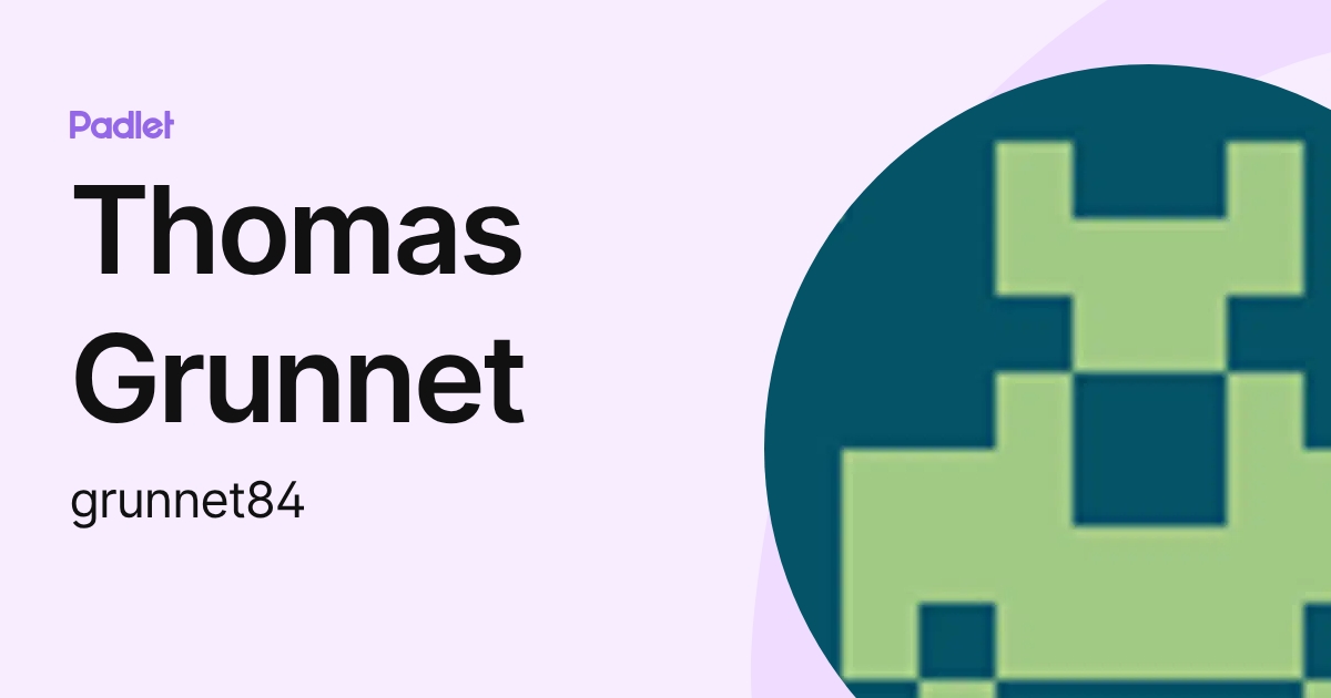 Thomas Grunnet (grunnet84) profile | Padlet