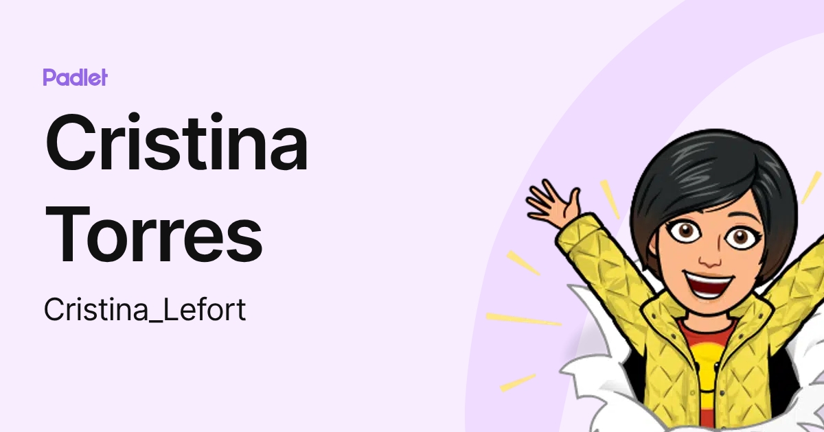 Cristina Torres (Cristina_Lefort) profile | Padlet