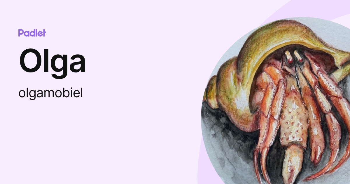 Olga (olgamobiel) profile | Padlet