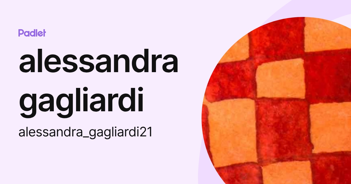 alessandra gagliardi (alessandra_gagliardi21) profile | Padlet