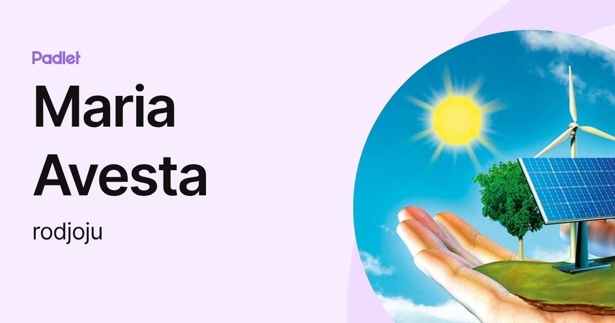 Maria Avesta (rodjoju) profile | Padlet