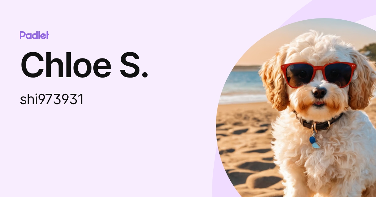 Chloe S. (shi973931) profile | Padlet