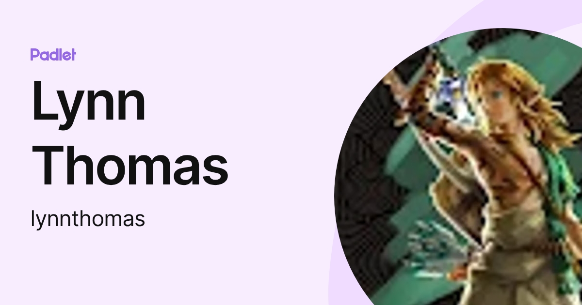 Lynn Thomas (lynnthomas) profile | Padlet