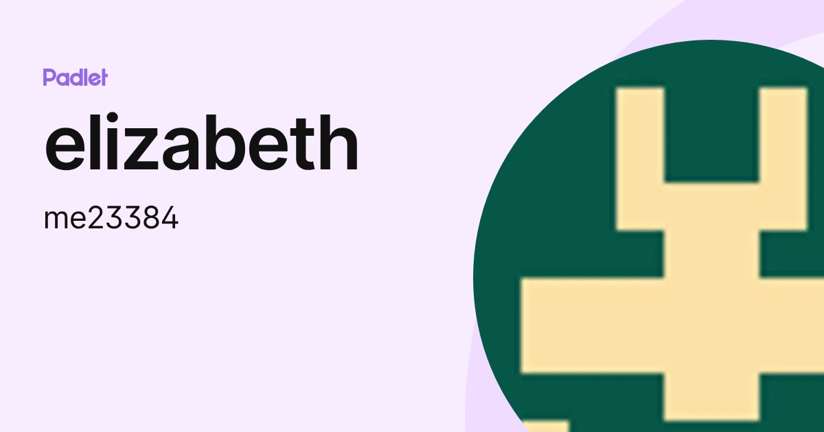 elizabeth (me23384) profile | Padlet