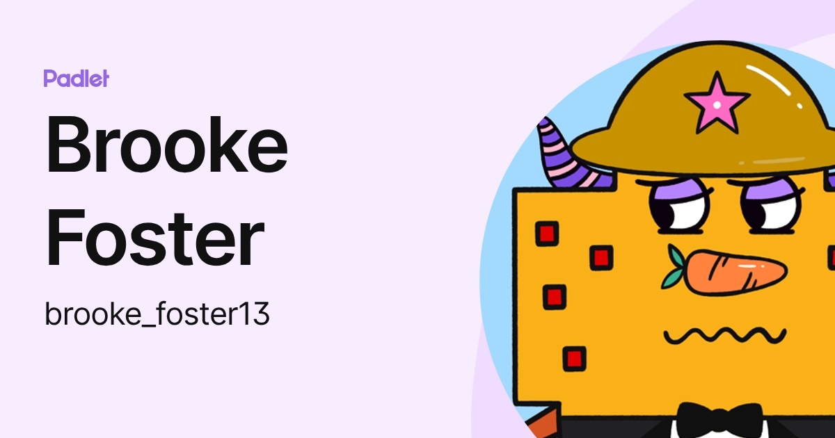 Brooke Foster (brooke_foster13) profile | Padlet