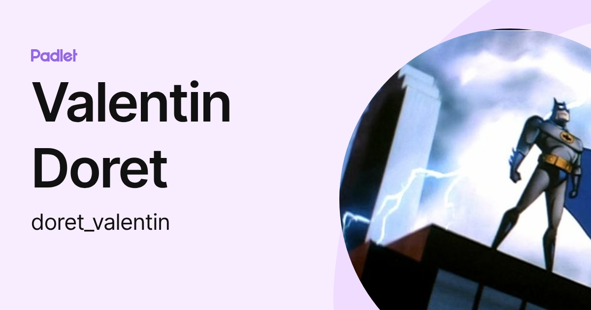 Valentin Doret (doret_valentin) profile | Padlet