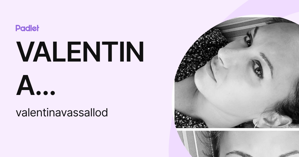 VALENTINA VASSALLO (valentinavassallod) profile | Padlet