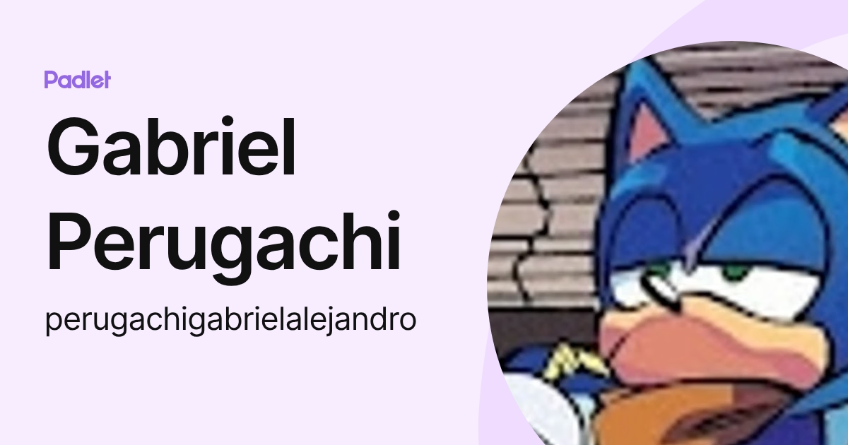 Gabriel Perugachi (perugachigabrielalejandro) profile | Padlet