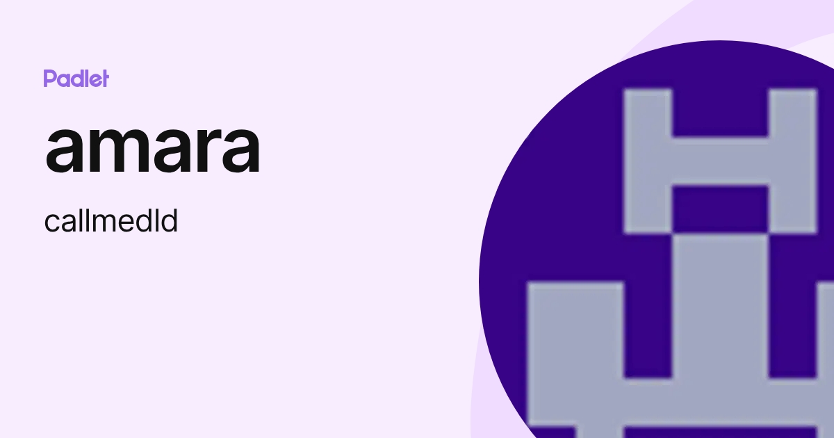 amara (callmedld) profile | Padlet