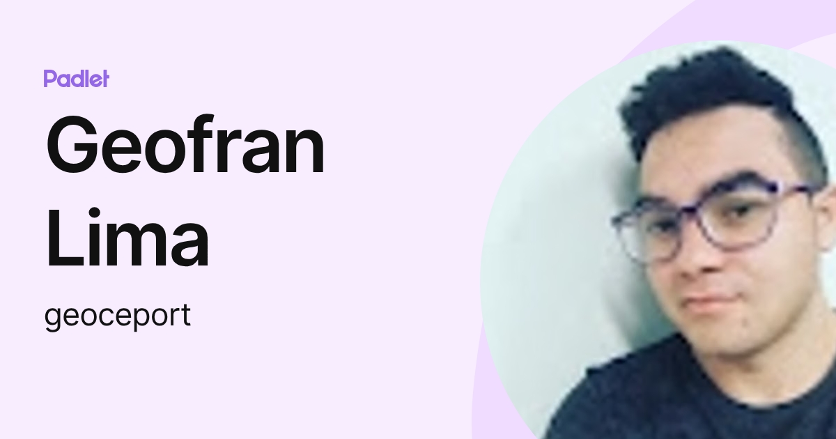 Geofran Lima (geoceport) profile | Padlet