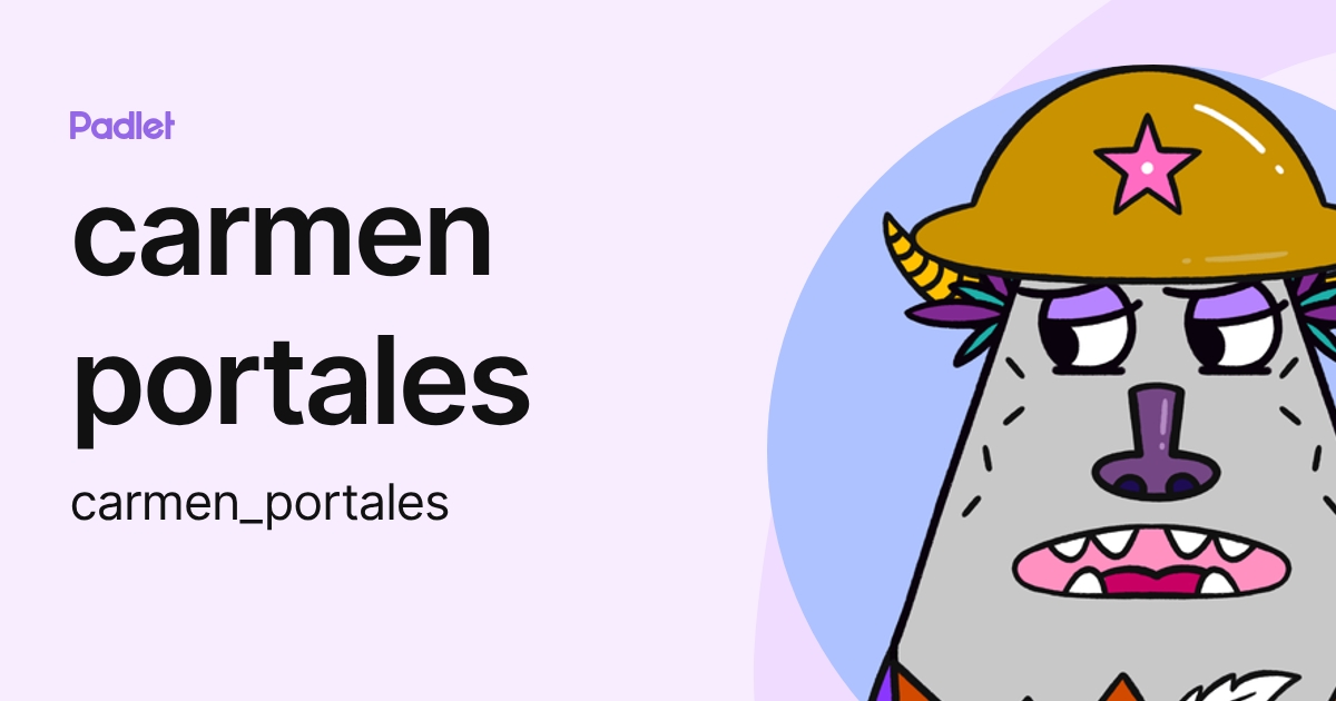 carmen portales (carmen_portales) profile | Padlet
