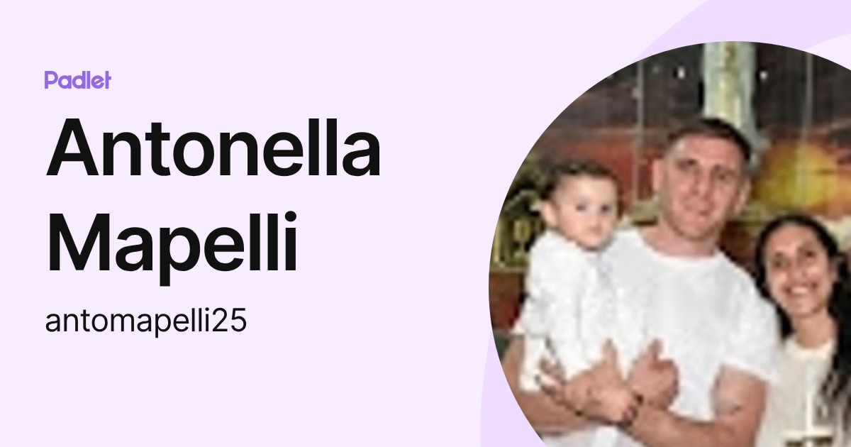 Antonella Mapelli (antomapelli25) profile | Padlet