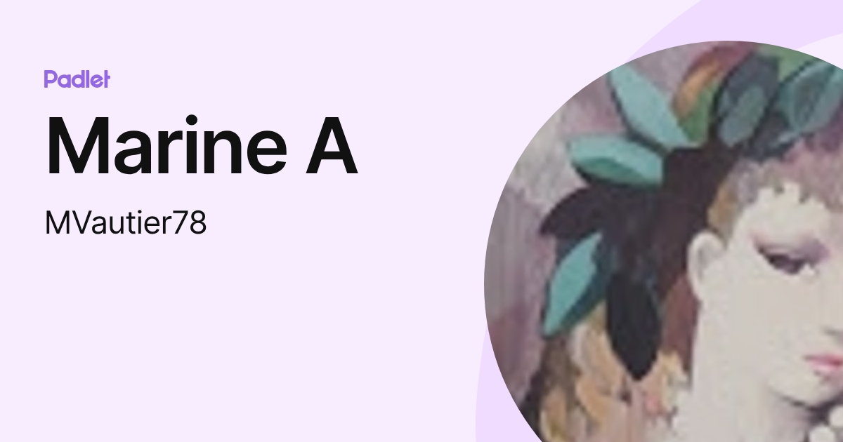Marine A (MLCin) profile | Padlet