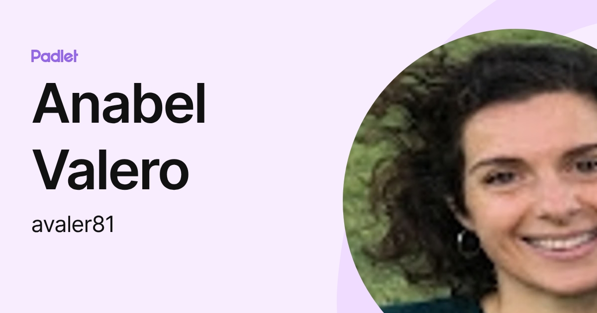 Anabel Valero (avaler81) profile | Padlet