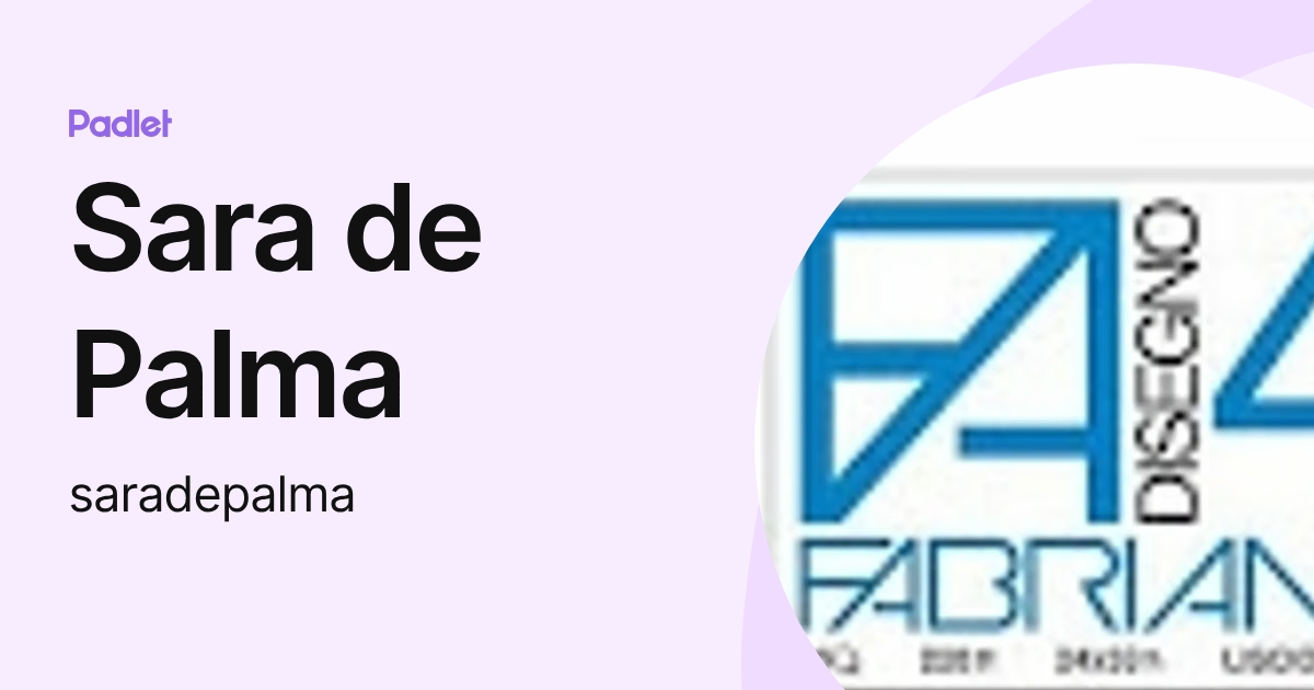 Sara de Palma (saradepalma) profile | Padlet