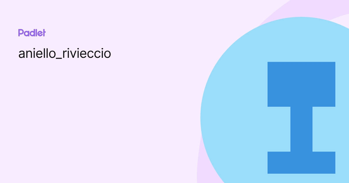 aniello_rivieccio profile | Padlet