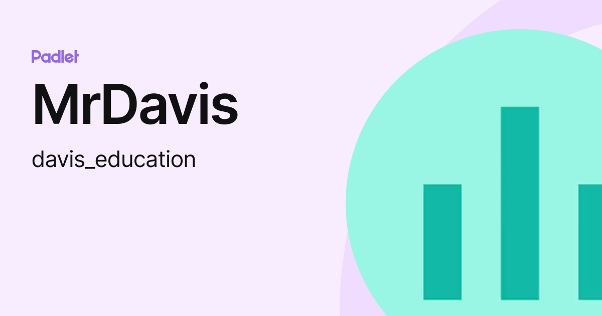 Mrdavis Davis Education Profile Padlet