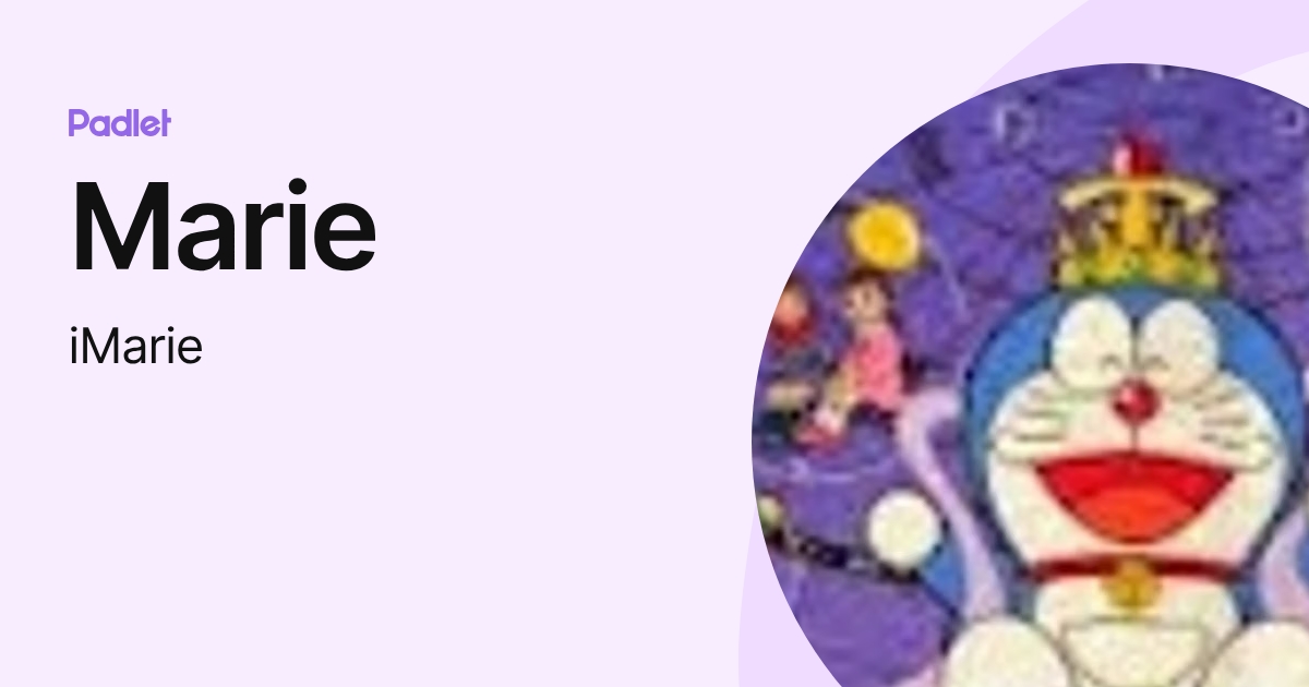 Marie (iMarie) profile | Padlet