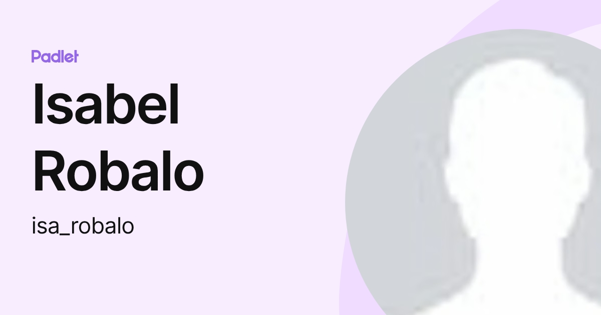 Isabel Robalo (isa_robalo) profile | Padlet