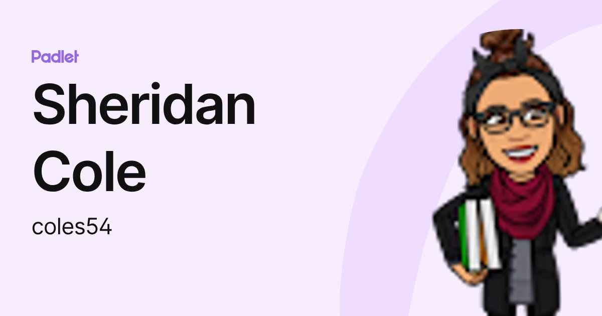 Sheridan Cole (coles54) profile | Padlet