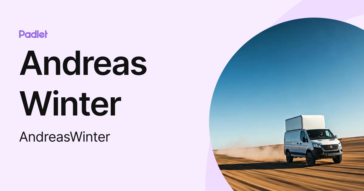 Andreas Winter (AndreasWinter) profile | Padlet