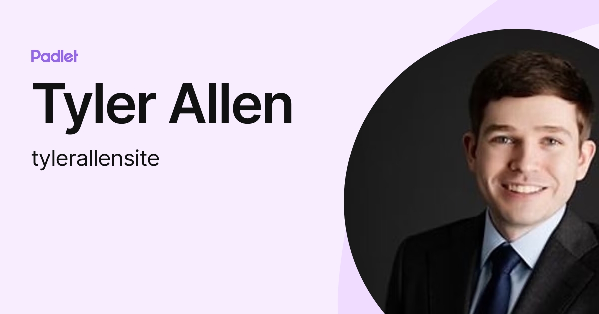 Tyler Allen (tylerallensite) profile | Padlet