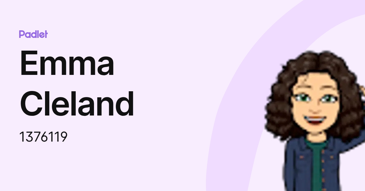 Emma Cleland (1376119) profile | Padlet