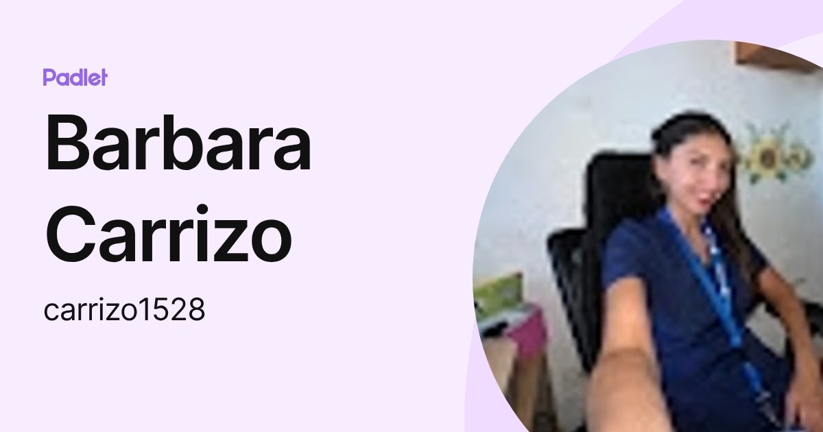 Barbara Carrizo (carrizo1528) profile | Padlet
