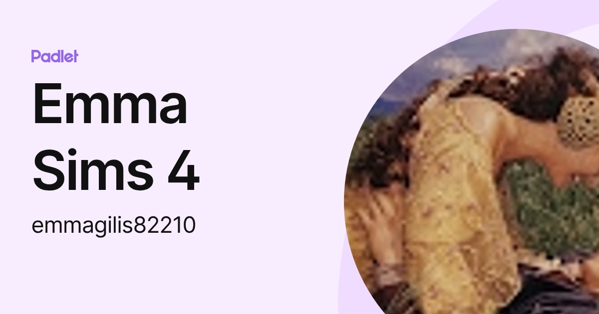 Emma Sims 4 (emmagilis82210) profile | Padlet