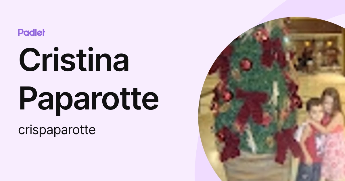 Cristina Paparotte (crispaparotte) perfil | Padlet