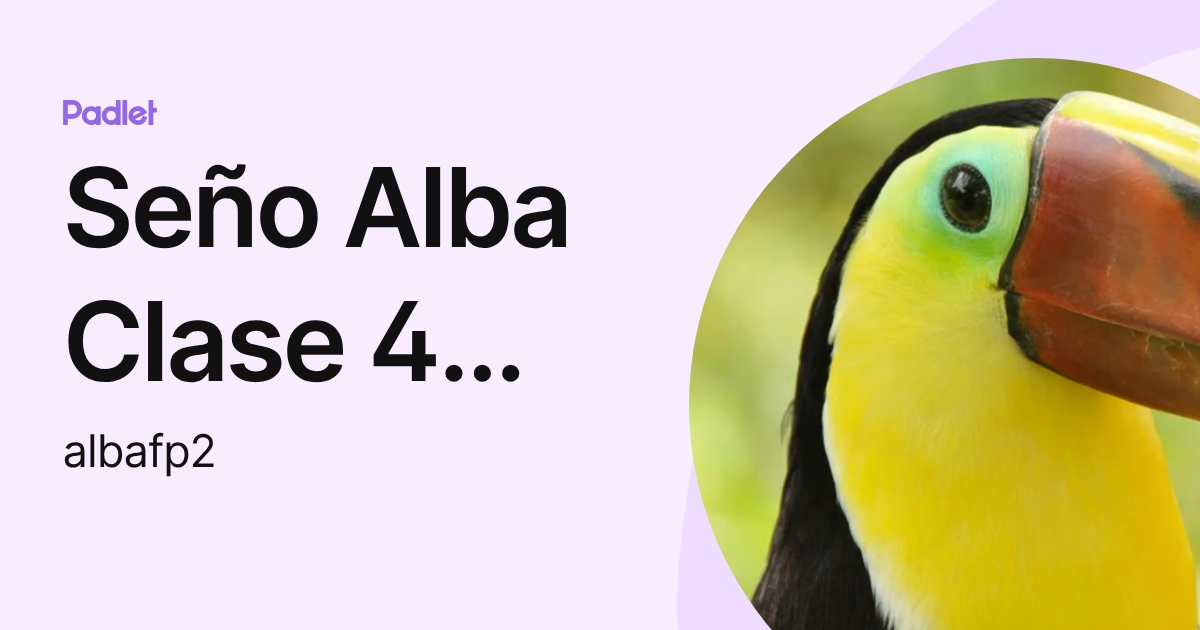 Seño Alba Clase 4 años C 2023-2024 (albafp2) profile | Padlet