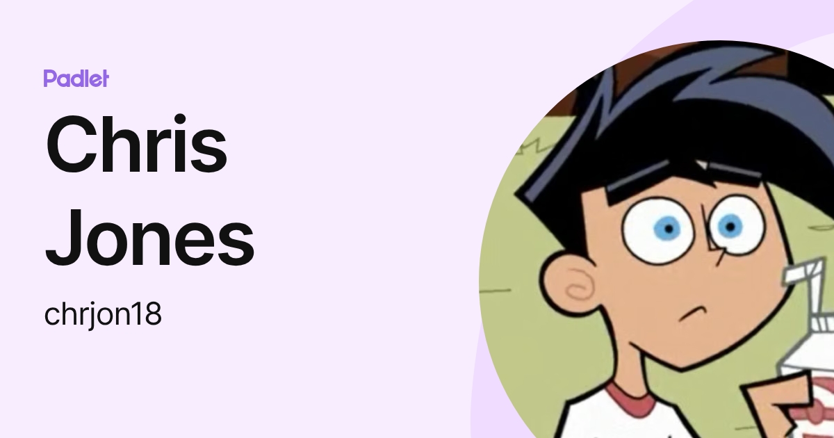 Chris Jones (chrjon18) profile | Padlet
