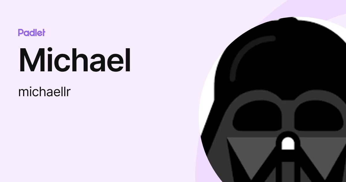 Michael (michaellr) profile | Padlet