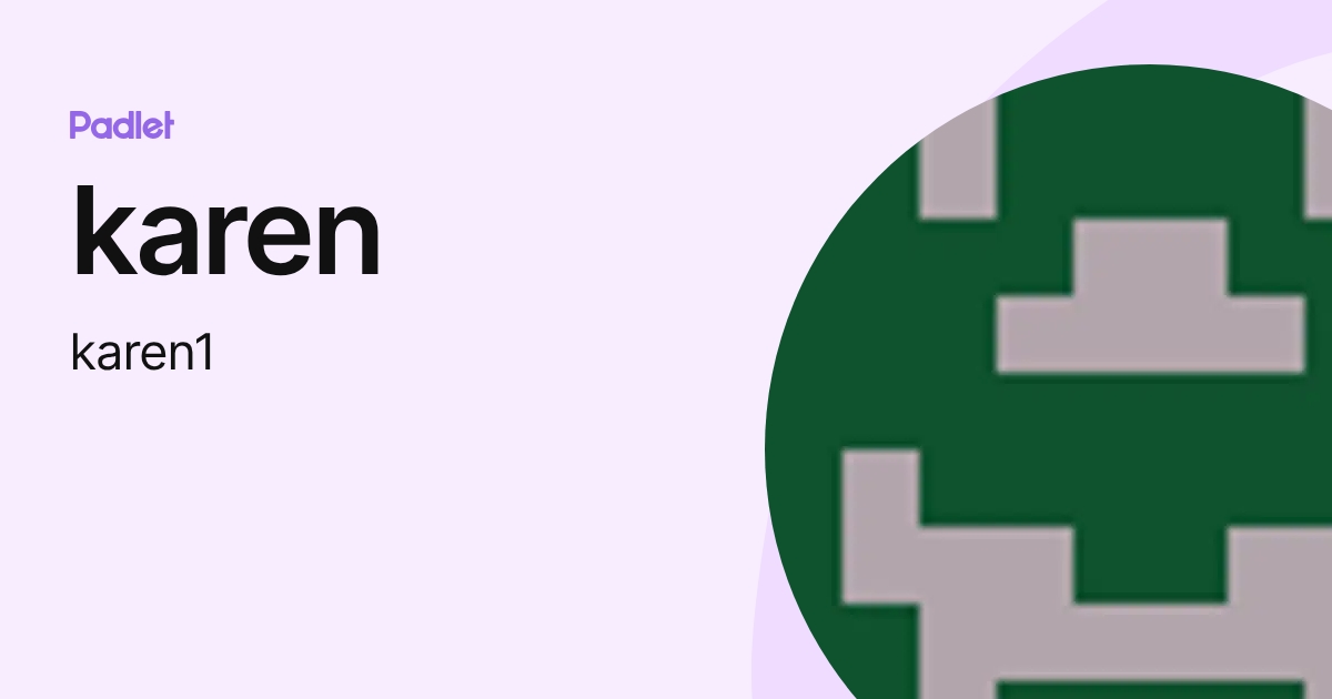 karen (karen1) profile | Padlet