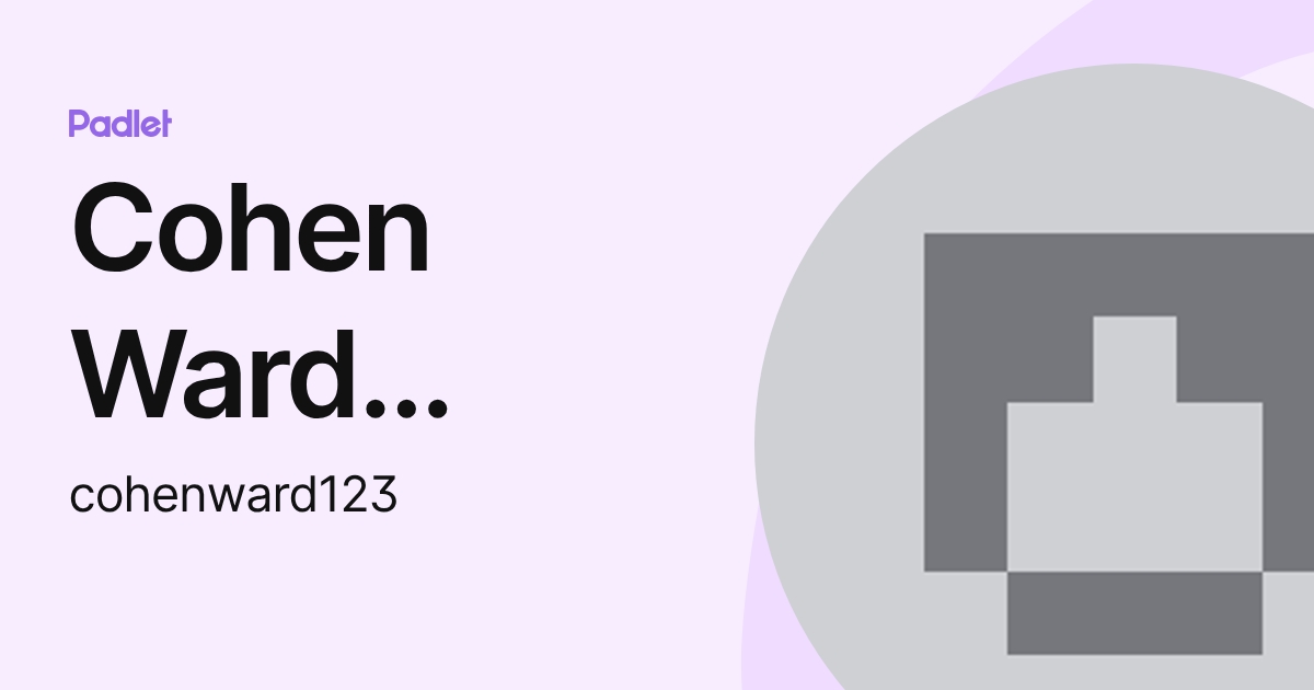 Cohen Ward gaming (cohenward123) profile | Padlet