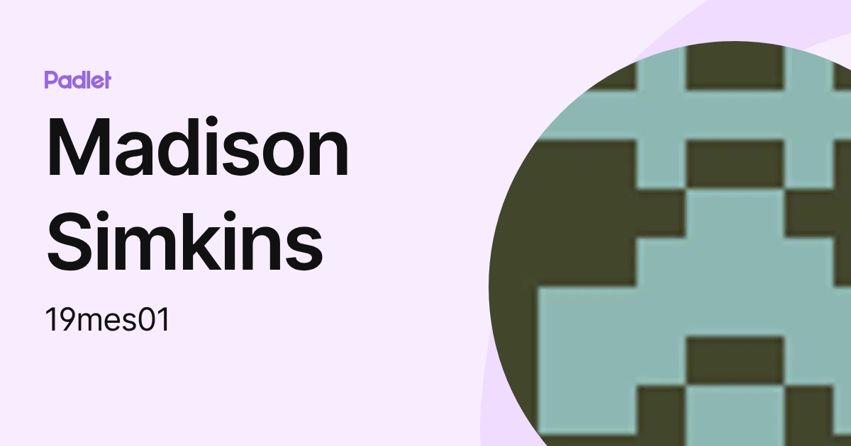 Madison Simkins (19mes01) profile | Padlet