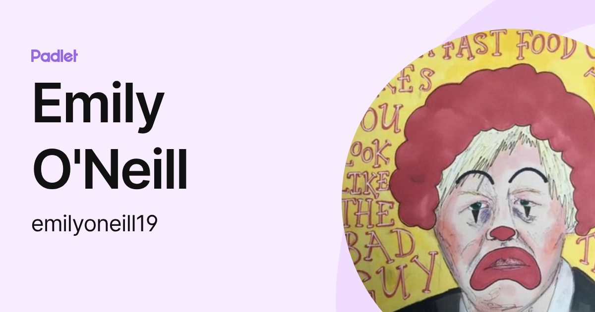 Emily O'Neill (emilyoneill19) profile | Padlet