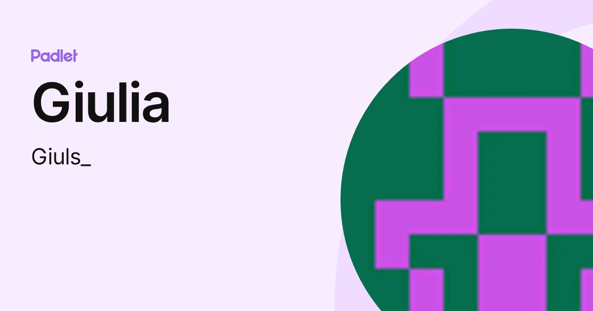 Giulia (Giuls_) profile | Padlet