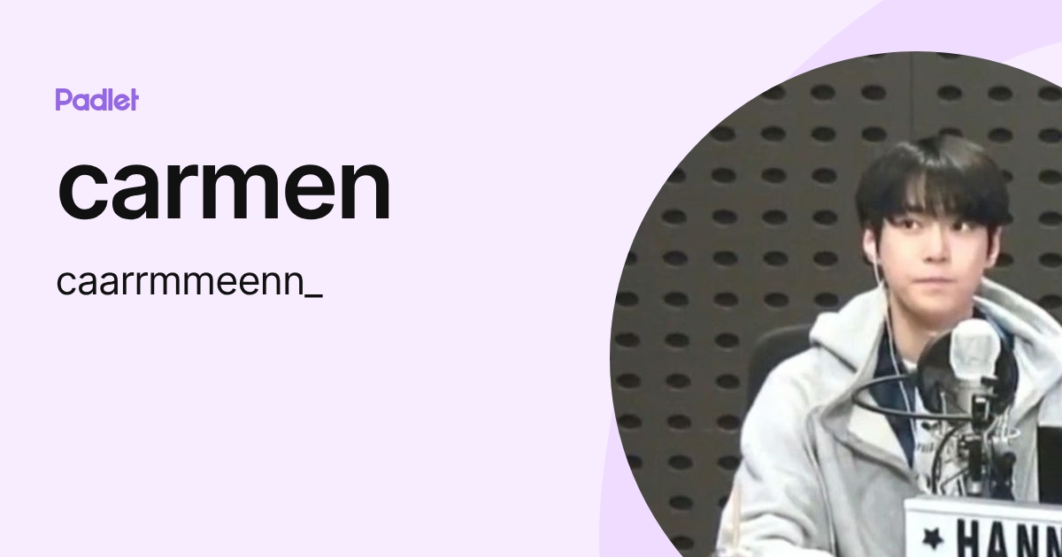 carmen (caarrmmeenn_) profile | Padlet