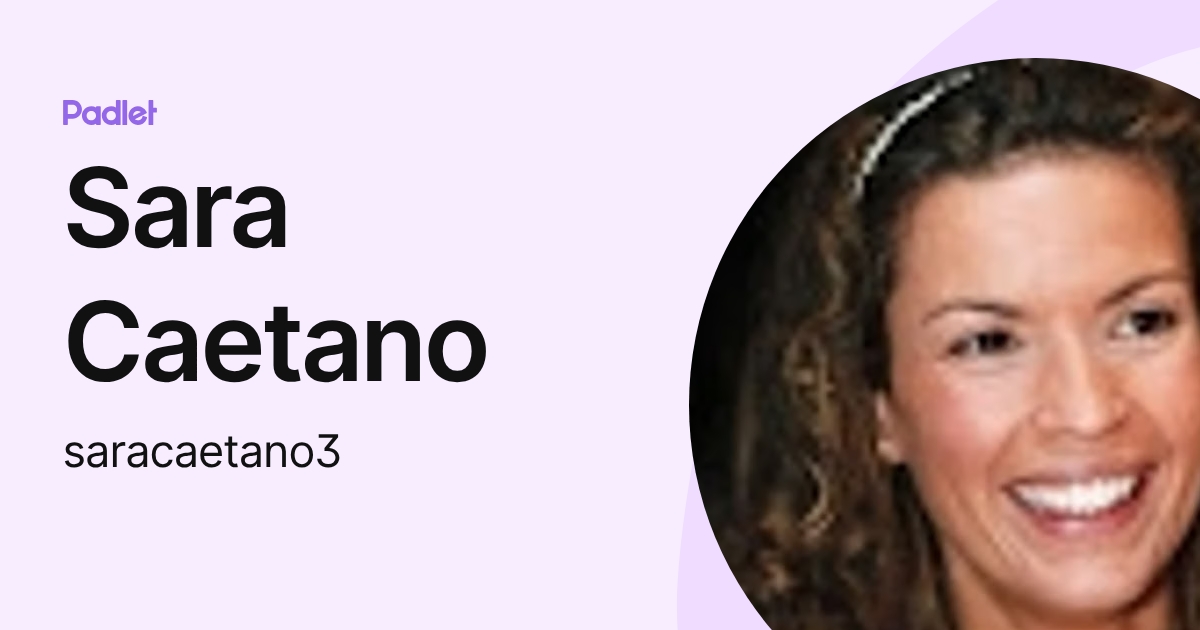 Sara Caetano (saracaetano3) profile | Padlet