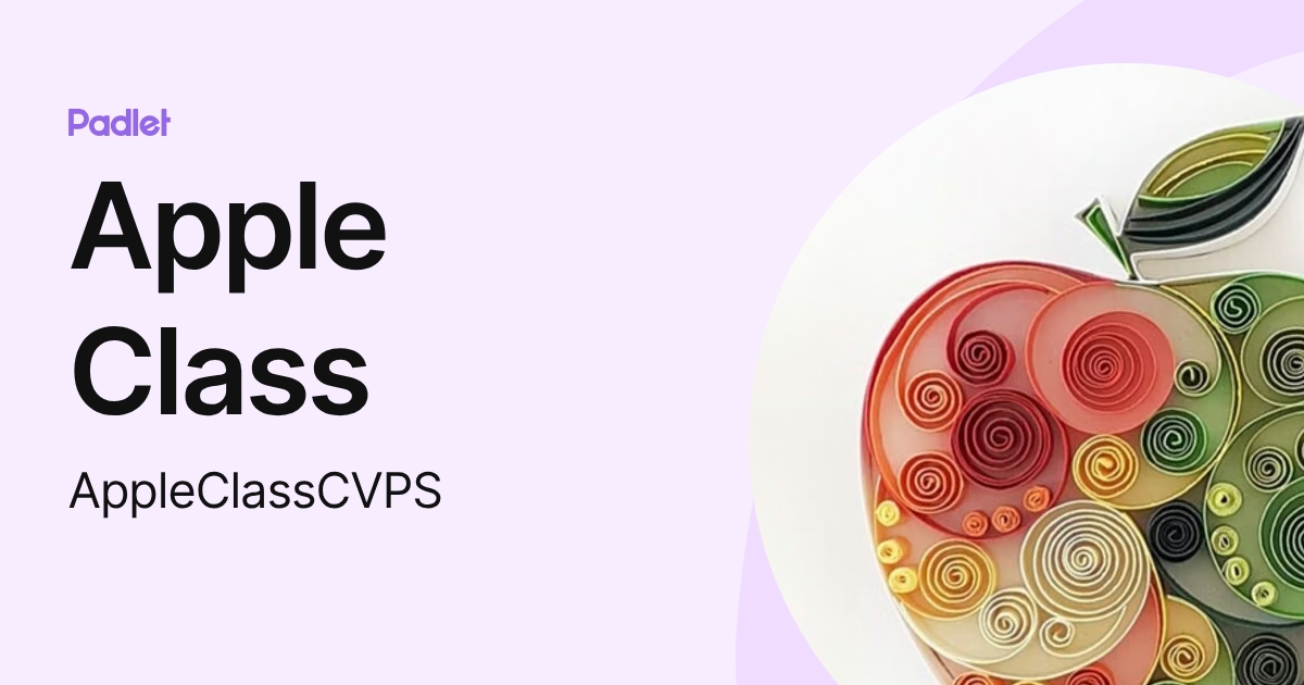 Apple Class (AppleClassCVPS) profile | Padlet