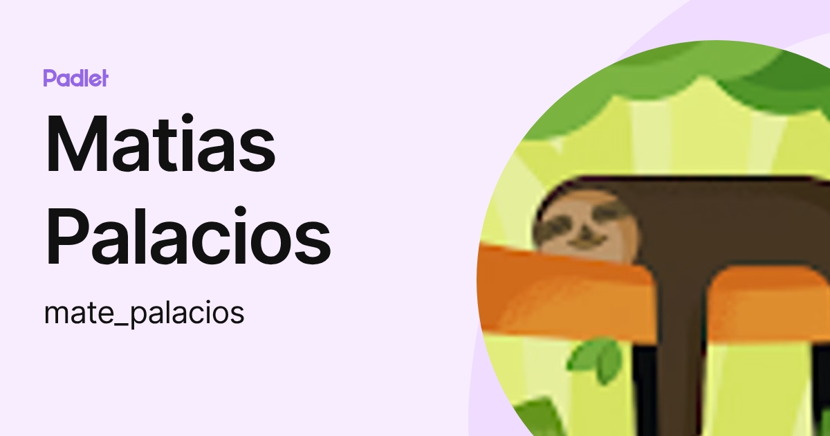Matias Palacios (mate_palacios) profile | Padlet