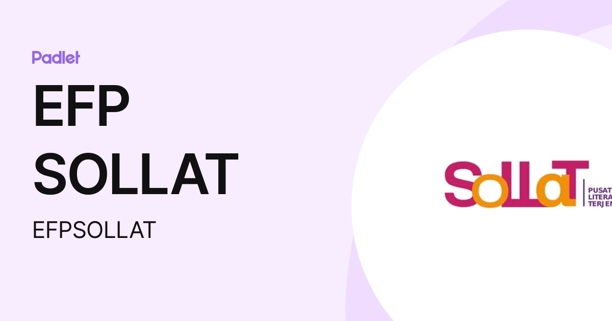 EFP SOLLAT (EFPSOLLAT) profile | Padlet