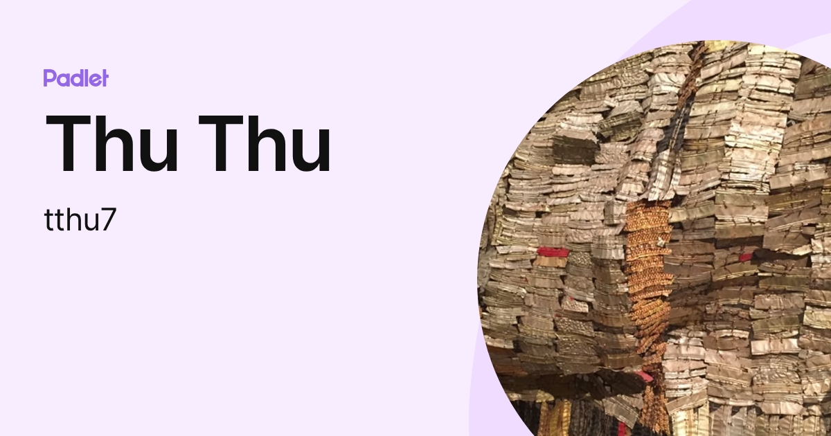 Thu Thu (tthu7) profile | Padlet