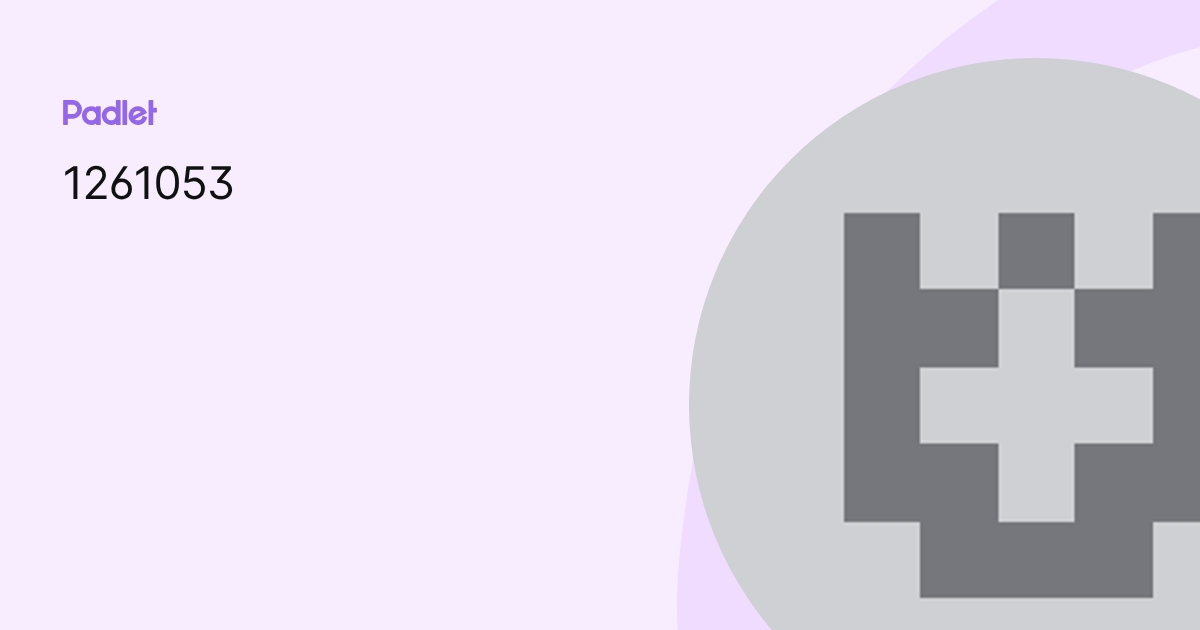 1261053 profile | Padlet