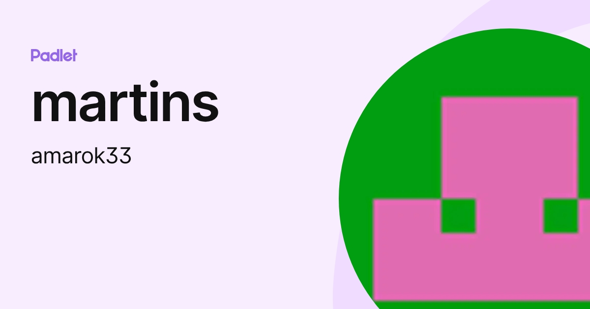 martins (amarok33) profile | Padlet