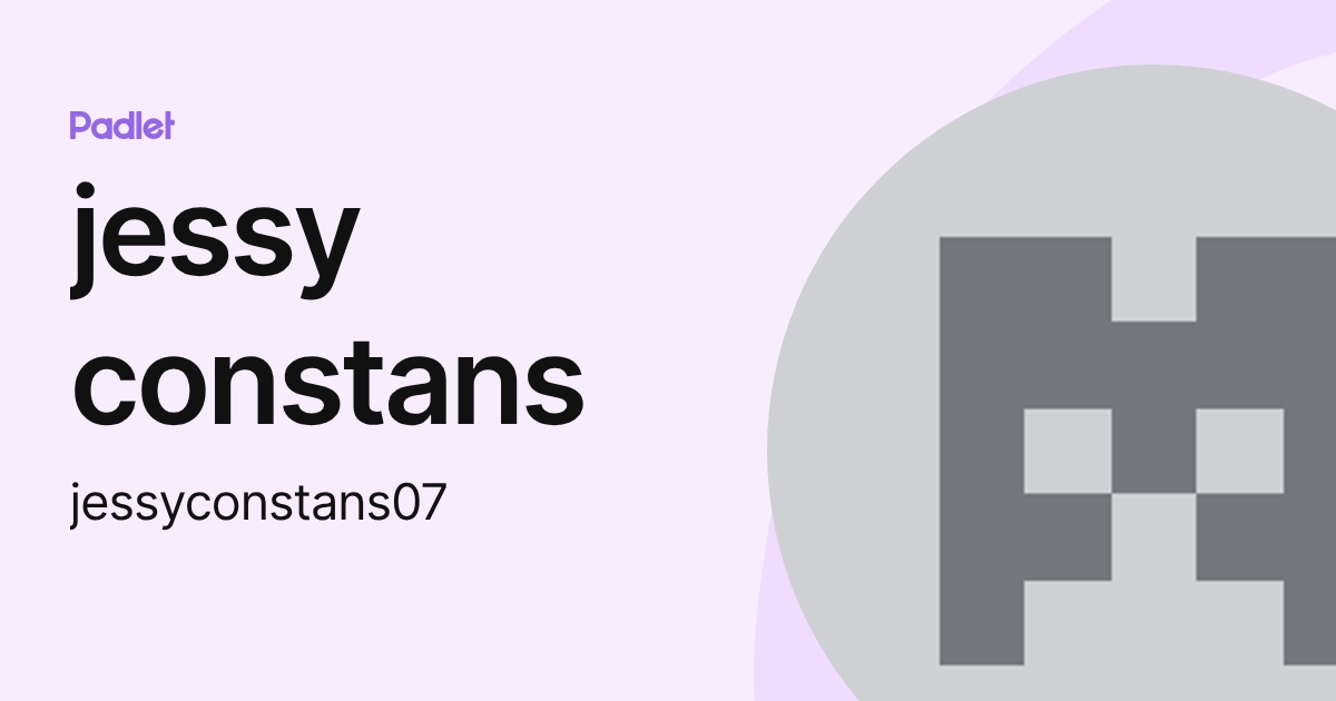 jessy constans (jessyconstans07) profile | Padlet