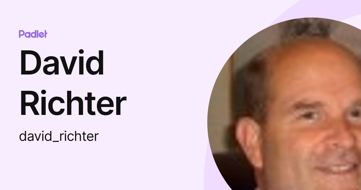 David Richter (david_richter) profile | Padlet